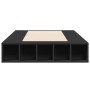 Black engineered wood bed frame 90x190 cm by vidaXL, Beds and slatted bases - Ref: Foro24-3280525, Price: 121,23 €, Discount: %