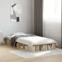Sonoma oak engineered wood bed frame 75x190 cm by vidaXL, Beds and slatted bases - Ref: Foro24-3280533, Price: 110,27 €, Disc...