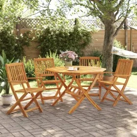 Faltbares Gartenspeiseset, 5-teilig, Massivholz Akazie. von vidaXL, Gartensets - Ref: Foro24-3295248, Preis: 344,79 €, Rabatt: %