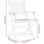 Set de comedor de jardín plegable 5 pzas madera maciza acacia by vidaXL, Garden sets - Ref: Foro24-3295248, Price: 366,42 €, ...