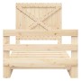 Bed frame with solid pine wood headboard 100x200 cm by vidaXL, Beds and slatted bases - Ref: Foro24-3281575, Price: 146,79 €,...