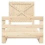 Bed frame with solid pine wood headboard 100x200 cm by vidaXL, Beds and slatted bases - Ref: Foro24-3281575, Price: 145,10 €,...