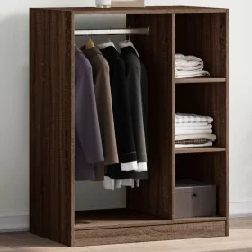 Armario de madera de ingeniería marrón roble 77x48x102 cm by vidaXL, Dresser Organizers and Bar Hangers - Ref: Foro24-840813,...