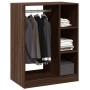 Armario de madera de ingeniería marrón roble 77x48x102 cm by vidaXL, Dresser Organizers and Bar Hangers - Ref: Foro24-840813,...
