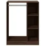 Armario de madera de ingeniería marrón roble 77x48x102 cm de vidaXL, Organizadores de vestidores y perchas de barra - Ref: Fo...