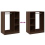 Armario de madera de ingeniería marrón roble 77x48x102 cm by vidaXL, Dresser Organizers and Bar Hangers - Ref: Foro24-840813,...