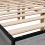 Sonoma gray metal engineered wood bed frame 120x200 cm by vidaXL, Beds and slatted bases - Ref: Foro24-845865, Price: 105,71 ...