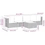 Juego de sofás jardín con cojines 5 pzas ratán sintético gris by vidaXL, Garden sets - Ref: Foro24-3261726, Price: 401,32 €, ...