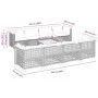 8-teiliges Gartensofa-Set und Kissen aus schwarzem Kunststoff-Rattan. von vidaXL, Gartensets - Ref: Foro24-3261770, Preis: 63...