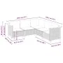 Juego de sofás jardín con cojines 5 pzas ratán sintético gris by vidaXL, Garden sets - Ref: Foro24-3261822, Price: 386,44 €, ...