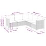 Juego de sofás jardín con cojines 5 pzas ratán sintético gris by vidaXL, Garden sets - Ref: Foro24-3261822, Price: 344,43 €, ...