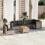 Set de sofás de jardín 7 pzas con cojines ratán sintético gris by vidaXL, Garden sets - Ref: Foro24-3261876, Price: 498,75 €,...