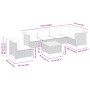 Set de sofás de jardín 7 pzas con cojines ratán sintético gris by vidaXL, Garden sets - Ref: Foro24-3261876, Price: 479,44 €,...
