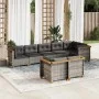 Set de sofás de jardín 8 pzas y cojines ratán sintético gris by vidaXL, Garden sets - Ref: Foro24-3261888, Price: 600,60 €, D...