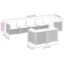 Gartensofa-Set, 8-teilig, mit grauen Kissen aus synthetischem Rattan. von vidaXL, Gartensets - Ref: Foro24-3261888, Preis: 60...