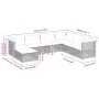 Set de sofás de jardín 7 pzas con cojines ratán sintético negro de vidaXL, Conjuntos de jardín - Ref: Foro24-3261938, Precio:...