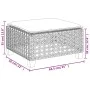 Set de sofás de jardín 7 pzas con cojines ratán sintético negro de vidaXL, Conjuntos de jardín - Ref: Foro24-3261938, Precio:...
