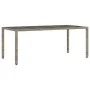 Set comedor jardín 7 pzas y cojines ratán sintético vidrio gris by vidaXL, Garden sets - Ref: Foro24-3278655, Price: 600,75 €...