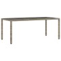 Set comedor jardín 7 pzas y cojines ratán sintético vidrio gris by vidaXL, Garden sets - Ref: Foro24-3278655, Price: 604,73 €...
