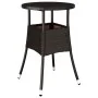 Garten-Essgruppe 5-teilig mit synthetischem Rattan, braunen Kissen und Glasplatte. von vidaXL, Gartensets - Ref: Foro24-32786...