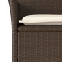 Set comedor jardín 5 pzas cojines ratán sintético vidrio marrón by vidaXL, Garden sets - Ref: Foro24-3278620, Price: 293,72 €...