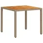 Set de comedor jardín 3 pzas con cojines ratán PE acacia beige by vidaXL, Garden sets - Ref: Foro24-3278681, Price: 247,03 €,...