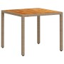 Set de comedor jardín 3 pzas con cojines ratán PE acacia beige by vidaXL, Garden sets - Ref: Foro24-3278681, Price: 226,83 €,...