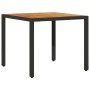Set de comedor jardín 3 pzas con cojines ratán PE acacia negro by vidaXL, Garden sets - Ref: Foro24-3278669, Price: 237,43 €,...