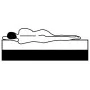 Mattress topper for box spring bed 200x140x5 cm by vidaXL, Mattresses - Ref: Foro24-288214, Price: 95,75 €, Discount: %
