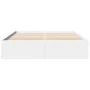 Estructura de cama madera de ingeniería blanca 150x200 cm de vidaXL, Camas y somieres - Ref: Foro24-3281007, Precio: 128,97 €...