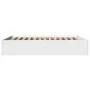 Estructura de cama madera de ingeniería blanca 150x200 cm de vidaXL, Camas y somieres - Ref: Foro24-3281007, Precio: 128,97 €...