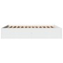 White engineered wood bed frame 150x200 cm by vidaXL, Beds and slatted bases - Ref: Foro24-3281007, Price: 130,55 €, Discount: %