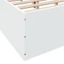 Estructura de cama madera de ingeniería blanca 150x200 cm de vidaXL, Camas y somieres - Ref: Foro24-3281007, Precio: 128,97 €...