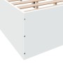 Weißer Bettrahmen aus Holzwerkstoff, 150 x 200 cm von vidaXL, Betten und Lattenroste - Ref: Foro24-3281007, Preis: 130,55 €, ...