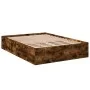 Smoked oak engineered wood bed frame 140x200cm by vidaXL, Beds and slatted bases - Ref: Foro24-3281018, Price: 120,44 €, Disc...