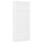 Estantería de 5 niveles madera contrachapada blanca 80x30x189cm