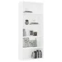 Estantería de 5 niveles madera contrachapada blanca 80x30x189cm de vidaXL, Librerías y estanterías - Ref: Foro24-801026, Prec...