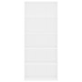 Estantería de 5 niveles madera contrachapada blanca 80x30x189cm