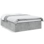Concrete gray engineered wood bed frame 150x200cm by vidaXL, Beds and slatted bases - Ref: Foro24-3280919, Price: 146,74 €, D...