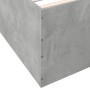 Concrete gray engineered wood bed frame 150x200cm by vidaXL, Beds and slatted bases - Ref: Foro24-3280919, Price: 146,74 €, D...