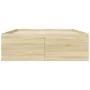 Estructura de cama madera de ingeniería roble Sonoma 140x200 cm de vidaXL, Camas y somieres - Ref: Foro24-3280925, Precio: 14...