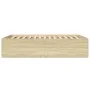 Estructura de cama madera de ingeniería roble Sonoma 140x200 cm de vidaXL, Camas y somieres - Ref: Foro24-3280925, Precio: 14...