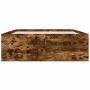 Bettgestell aus geräuchertem Eichenholzwerkstoff, 140 x 200 cm von vidaXL, Betten und Lattenroste - Ref: Foro24-3280927, Prei...