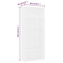 Estantería de 5 niveles madera contrachapada blanca 80x30x189cm