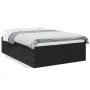 Black engineered wood bed frame 140x190 cm by vidaXL, Beds and slatted bases - Ref: Foro24-3280938, Price: 143,75 €, Discount: %