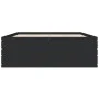Black engineered wood bed frame 140x190 cm by vidaXL, Beds and slatted bases - Ref: Foro24-3280938, Price: 143,75 €, Discount: %