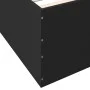 Black engineered wood bed frame 140x190 cm by vidaXL, Beds and slatted bases - Ref: Foro24-3280938, Price: 143,75 €, Discount: %
