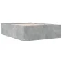 Betongrauer Bettrahmen aus Holzwerkstoff, 120 x 200 cm von vidaXL, Betten und Lattenroste - Ref: Foro24-3280933, Preis: 139,1...