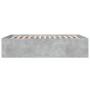 Estructura de cama madera de ingeniería gris hormigón 120x200cm de vidaXL, Camas y somieres - Ref: Foro24-3280933, Precio: 13...