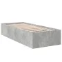 Concrete gray engineered wood bed frame 90x190 cm by vidaXL, Beds and slatted bases - Ref: Foro24-3281066, Price: 90,07 €, Di...